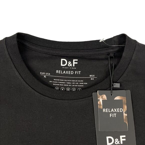 NEW Denim & Flower Men's XL Black T-Shirt "Realm of Subcultures" Relaxed NWT - Picture 4 of 7